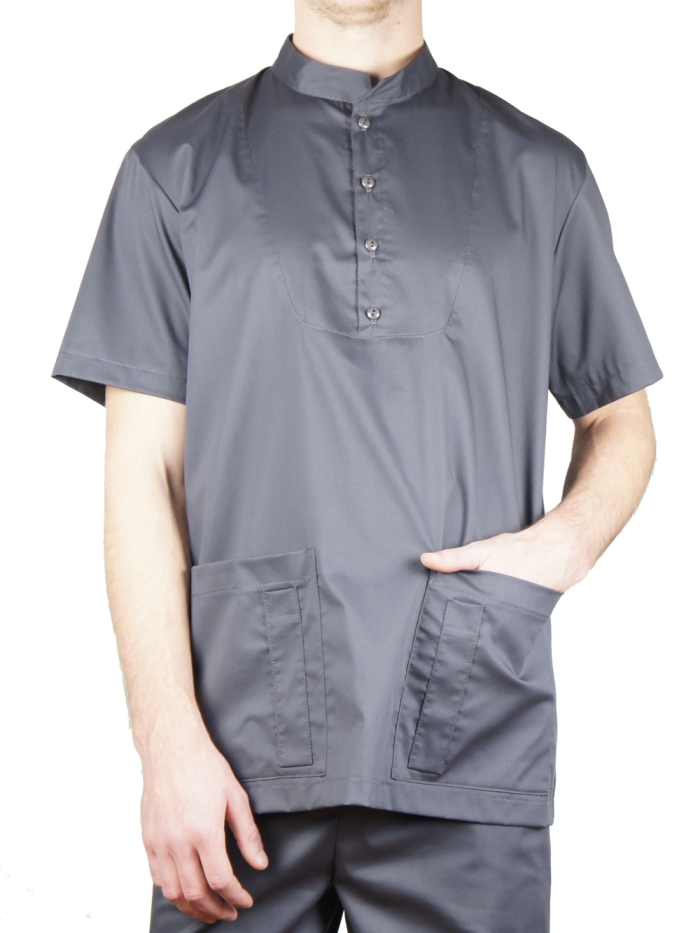 grey medical shirt men scrubs grey